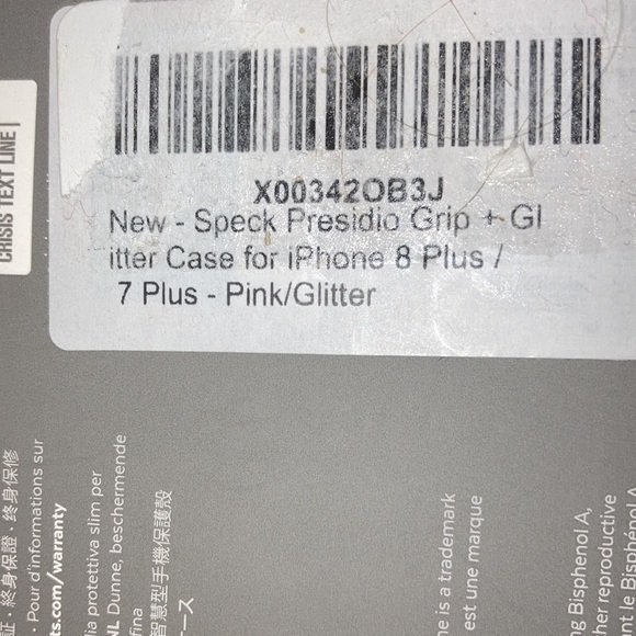 Speck designed for impact iPhone case, pink glitter NWT - Picture 4 of 4